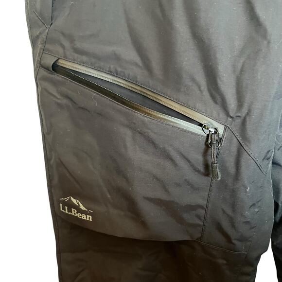 L.L. Bean Men's Wildcat Waterproof Insulated Snow Pants Black Ski Winter Size S - Picture 10 of 13